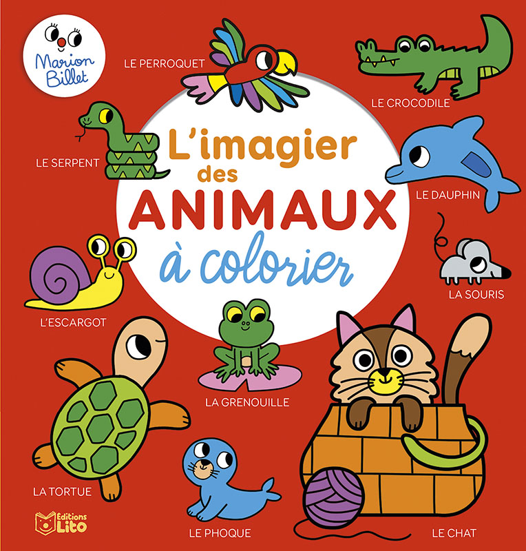 L'imagier des animaux à colorier - Editions Lito