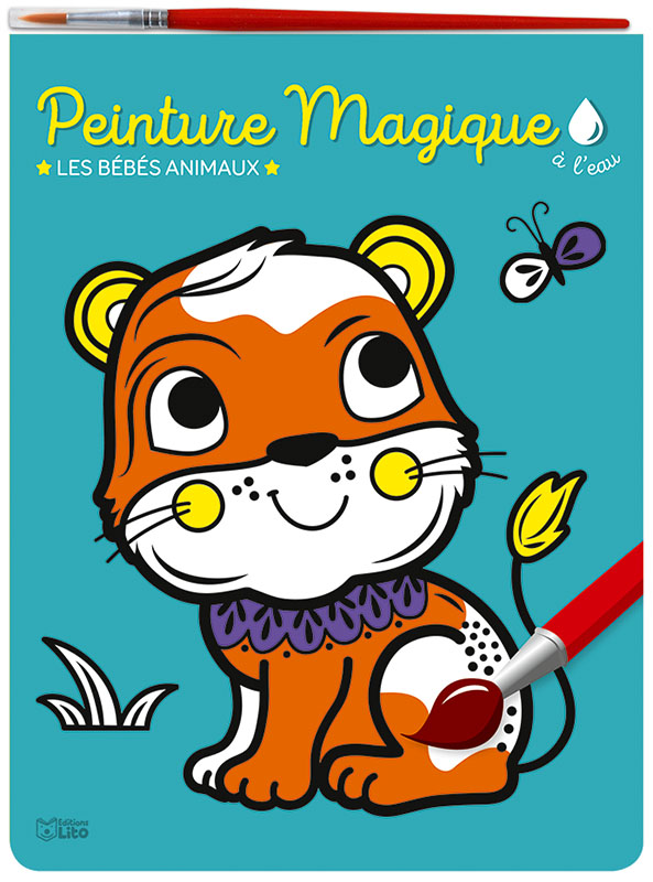 Peinture magique à l'eau - Les bébés animaux - Editions Lito