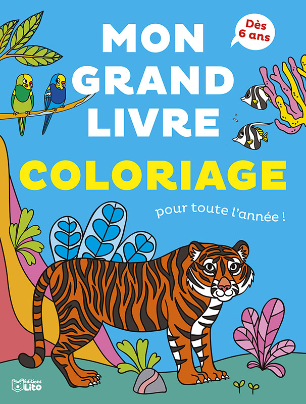 Les Animaux de la Mer Gommettes Petites mains 18 mois Éditions Lito :  Livres pour enfants ÉDITIONS LITO maison - botanic®