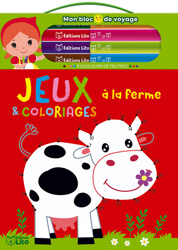 Coloréo - Ferme - Coloriage magique - Loisirs créatifs - Baraka Jeux