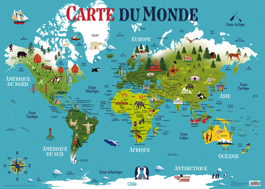 image carte du monde