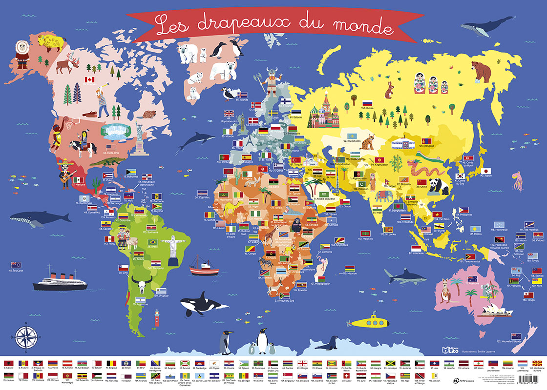 Les drapeaux du monde - Editions Lito