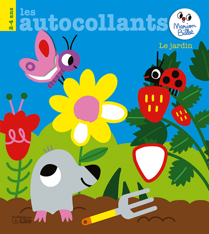 Livre autocollants Le jardin, Ed LITO : Livres pour enfants ÉDITIONS LITO  maison - botanic®