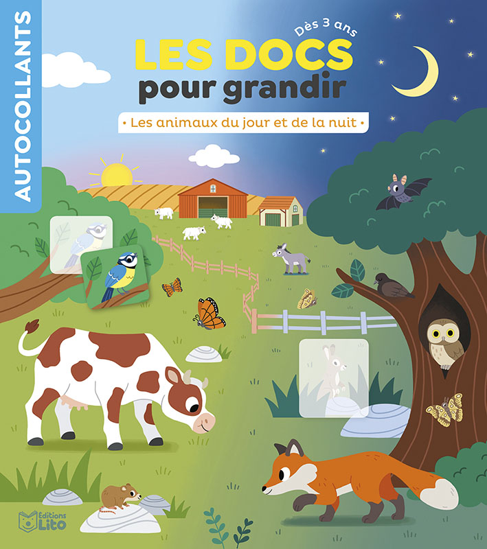 Les Animaux de la Mer Gommettes Petites mains 18 mois Éditions Lito :  Livres pour enfants ÉDITIONS LITO maison - botanic®