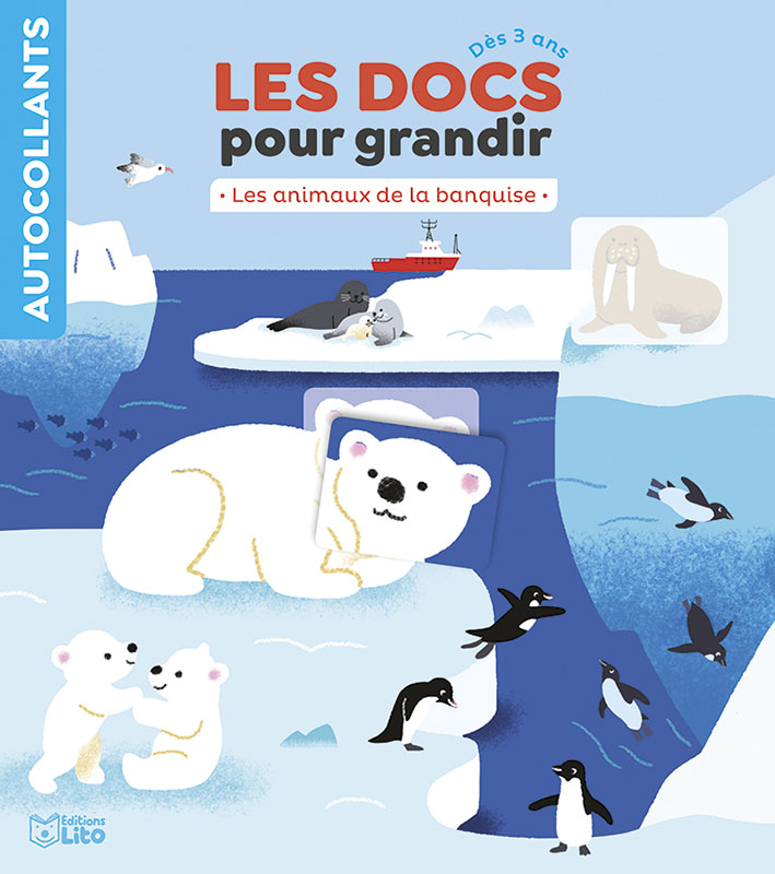 Affiches ours polaire enfant - poster animaux arctique