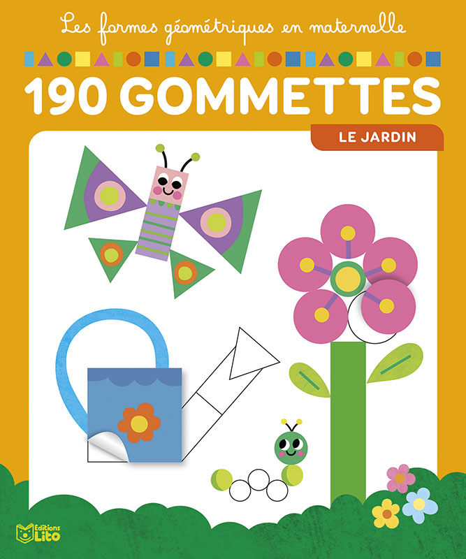 Les Animaux du Jardin Gommettes Petites Mains 18 mois Éditions Lito :  Livres pour enfants ÉDITIONS LITO maison - botanic®