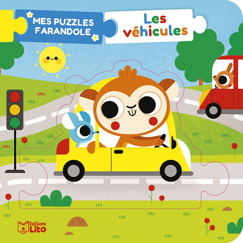 Livre Mon premier livre-puzzle Les véhicules 5 puzzles Lito d'occasion
