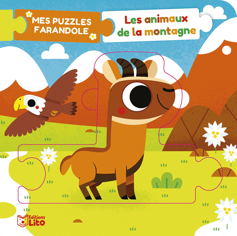  Mon livre puzzle 9 pièces: Les animaux de la ferme