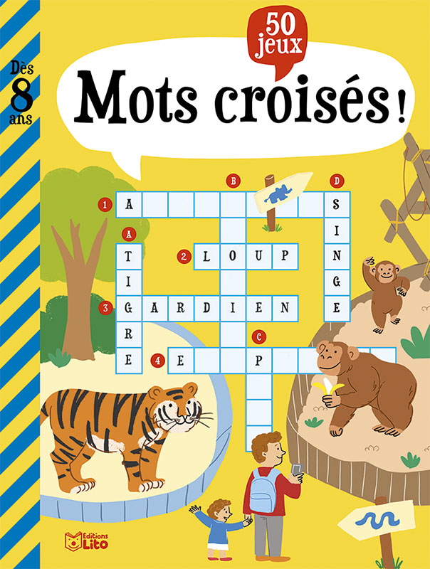 Mots croises 10 ans - Activité jeunesse / jeu éducatif